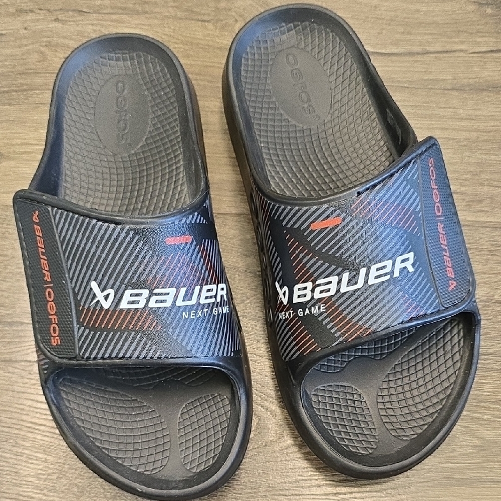 Bauer Black Swim Sandals with Cushioned Comfort